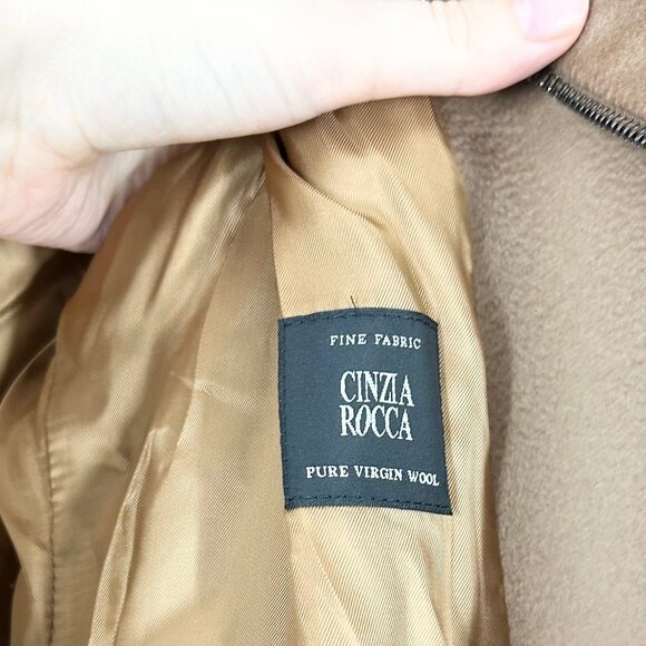 Cinzia Rocca Virgin Wool Coat Size 6 - Picture 9 of 11